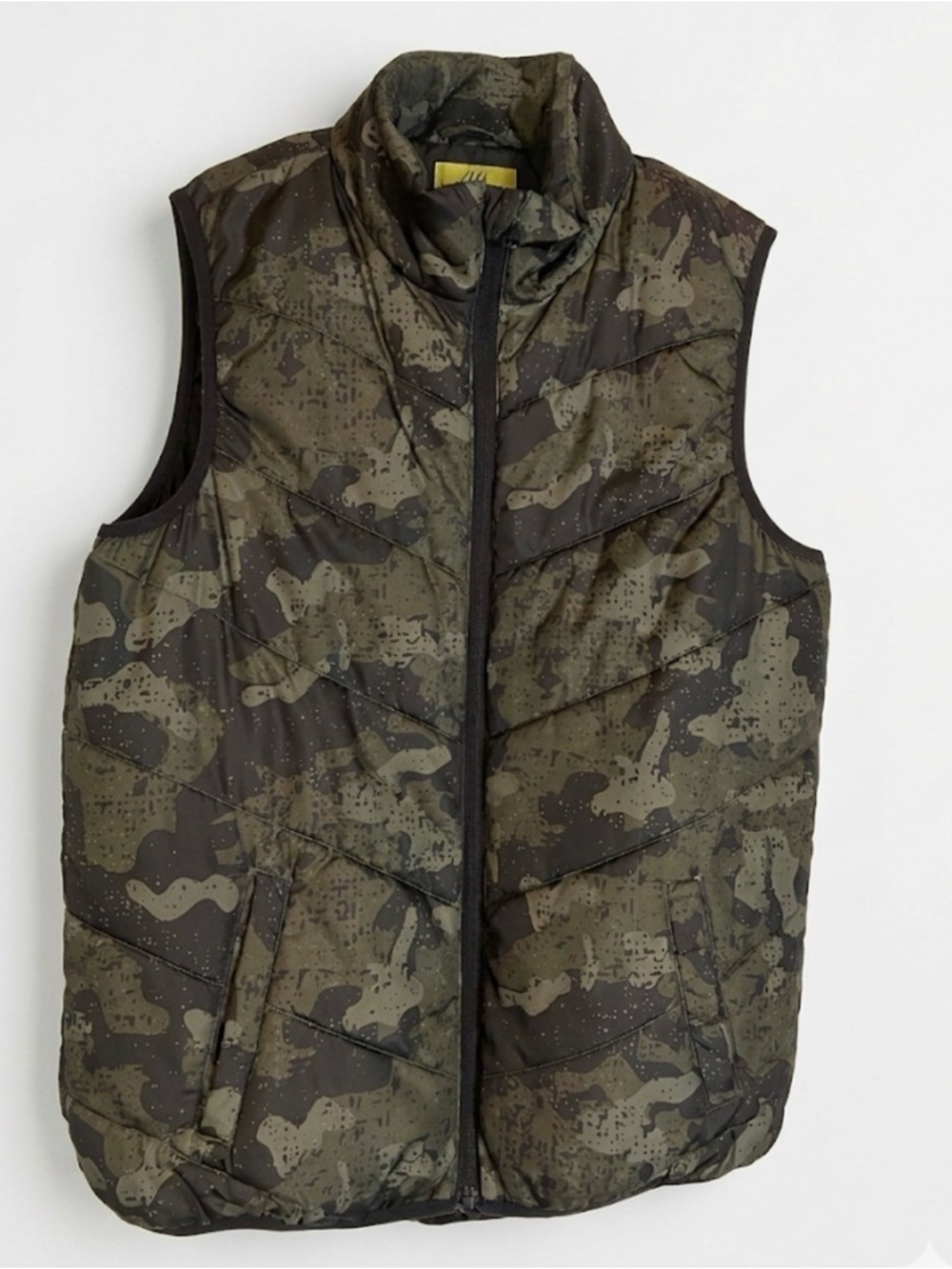 XERSION Camouflage Puffer Vest, Boys XL, Green
